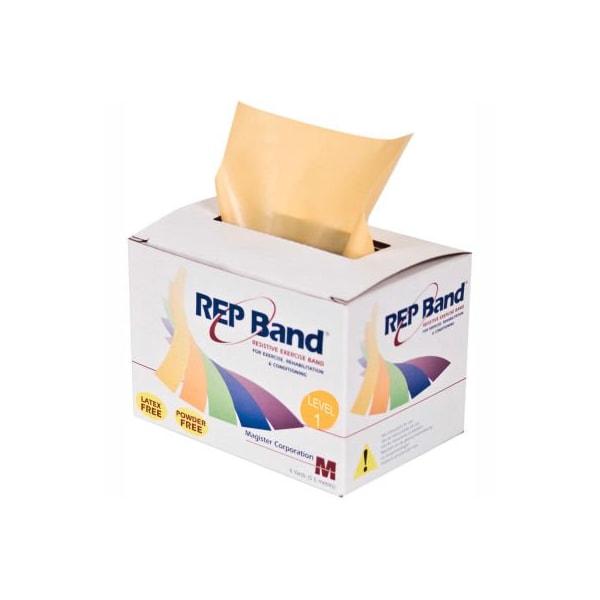 Fabrication Enterprises REP Band Latex Free Exercise Band, Peach, 6 Yard Roll/Box 10-1074 - main